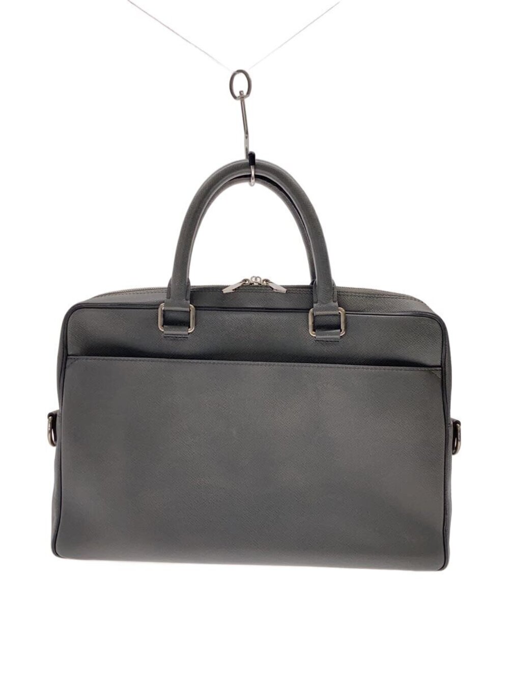 LOUIS VUITTON Porte Documents Business Taiga Leather Gray